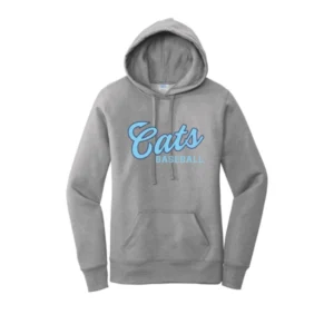 Cats Baseball Logo Ladies Hoodie