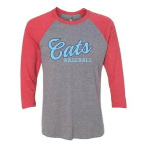 Cats Baseball Logo Adult Baseball Tee