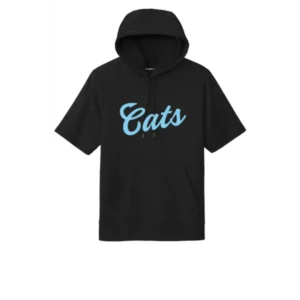 Cats Logo Adult Short Sleeve Hoodie