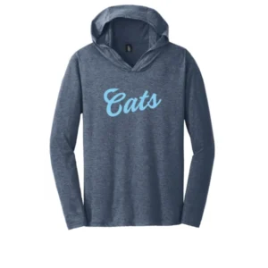 Cats Logo Adult Long Sleeve Hooded Tee