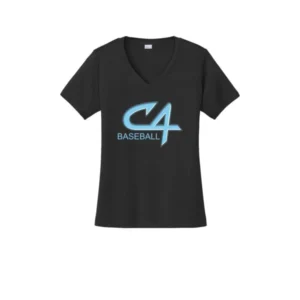 Channel Cats C4 Baseball Logo Ladies V-Neck