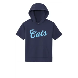 Cats Logo Youth Short Sleeve Hoodie