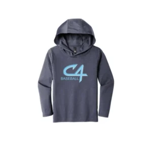 Channel Cats C4 Baseball Logo Youth Long Sleeve Hooded Tee