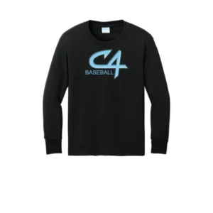 Channel Cats C4 Baseball Logo Youth Long Sleeves