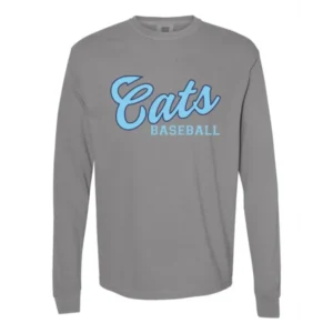 Cats Baseball Logo Adult Long Sleeves