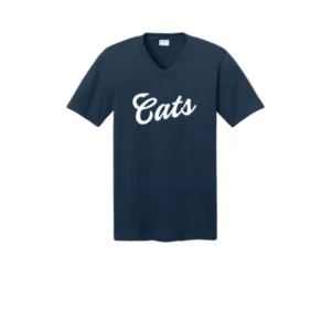 White Cats Logo Adult V-Neck