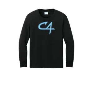 Channel Cats C4 Logo Youth Long Sleeves