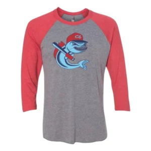 Channel Cats Catfish Logo Adult Baseball Tee
