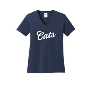 White Cats Logo Ladies V-Neck