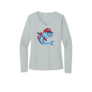 Channel Cats Catfish Logo Ladies Long Sleeves