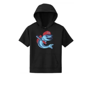 Channel Cats Catfish Logo Youth Short Sleeve Hoodie
