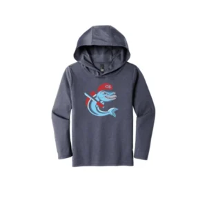 Channel Cats Catfish Logo Youth Long Sleeve Hooded Tee