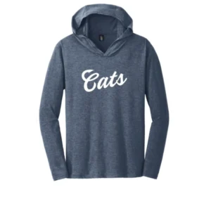 White Cats Logo Adult Long Sleeve Hooded Tee