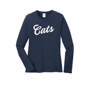 White Cats Logo Ladies Long Sleeves