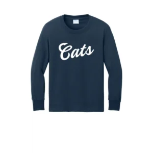 White Cats Logo Youth Long Sleeves