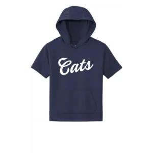White Cats Logo Youth Short Sleeve Hoodie