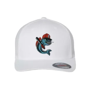 Channel Cats Catfish Embroidery Adult Fitted Hat