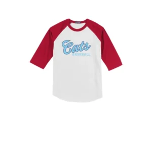 Cats Baseball Logo Youth Baseball Tee