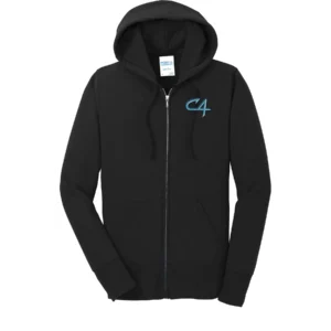 Channel Cats C4 Embroidery Ladies Full Zip Hoodie