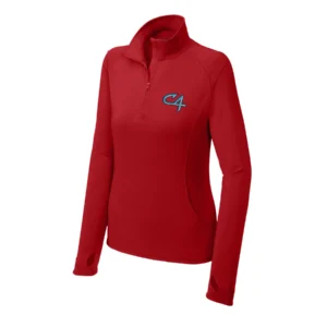 Channel Cats C4 Embroidery Ladies Quarter Zip