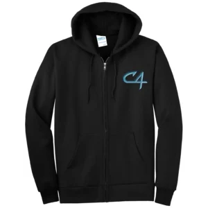 Channel Cats C4 Embroidery Tall Full Zip Hoodie