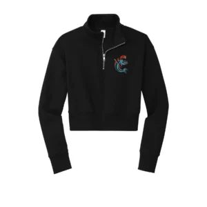 Channel Cats Catfish Embroidery Ladies Quarter Zip